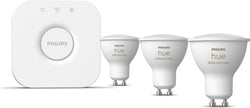 Philips Hue starterkit - wit en gekleurd licht - 3-lampen - GU10