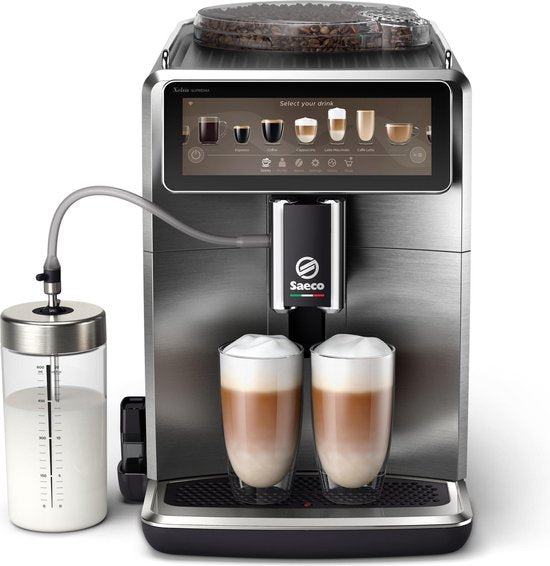 Philips Saeco Xelsis Suprema SM8889/00 - Espressomachine - 22 Soorten Warme Drankjes - Zilver - + AquaClean Filter