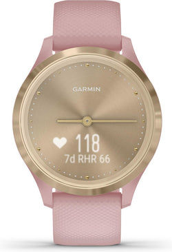 Garmin Vivomove 3S Hybrid Smartwatch - Echte wijzers - Verborgen touchscreen - Connected GPS - 5 dagen batterij - Champagne/Rose