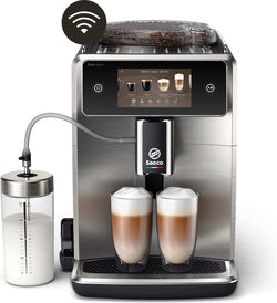 Philips Saeco Xelsis Deluxe SM8785/00 – Espressomaschine – 22 Arten von Heißgetränken – Schwarz/Silber – + AquaClean-Filter