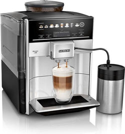 Siemens EQ6 Plus s300 TE653M11RW – Vollautomatische Espressomaschine – inklusive Edelstahl-Milchbecher – Silber 