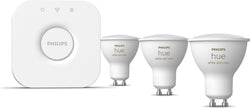 Philips Hue Starterkit – weißes und farbiges Licht – 3 Lampen – GU10 