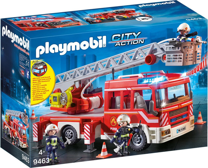 PLAYMOBIL City Action Feuerwehr-Leiterwagen – 9463 