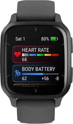 Garmin Venu Sq 2 – Gesundheits-Smartwatch – Amoled-Display – 10-Tage-Akku – Grau 