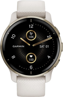 Garmin Venu 2 Plus Health Smartwatch – Amoled-Touchscreen – Sprachsteuerung – 9-Tage-Akku – Elfenbein/Cremegold 