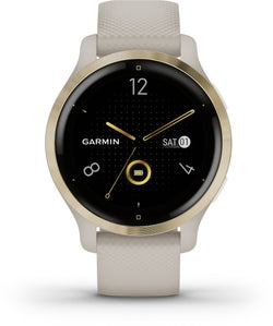 Garmin Venu 2s Health Smartwatch – Amoled-Touchscreen – Schrittzähler – 10-Tage-Akku – Tundra/Champagne 