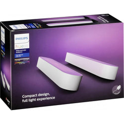 Philips Hue Play Light Bar Tischlampensockel – White and Color Ambiance – Integrierte LED – Weiß – 42 W – 2 Stück 