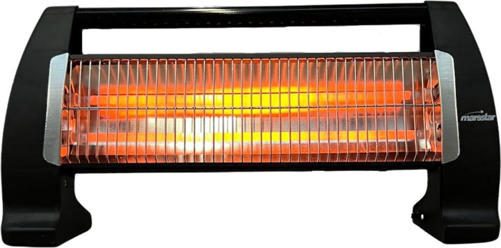 Elektrische Heizung 1400 W – Schwarz – Infrarot-Heizung für Innenräume – elektrische Heizung – Infrarot-Heizung – elektrischer Heizkörper – Strahlungsheizung – Quarz 