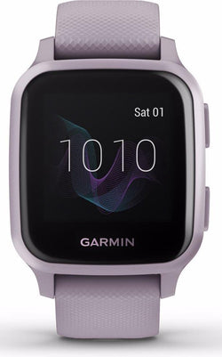 Garmin Venu Sq Health Smartwatch – Klarer Touchscreen – Schrittzähler – 6-Tage-Akku – Lavendel/Rosenviolett 