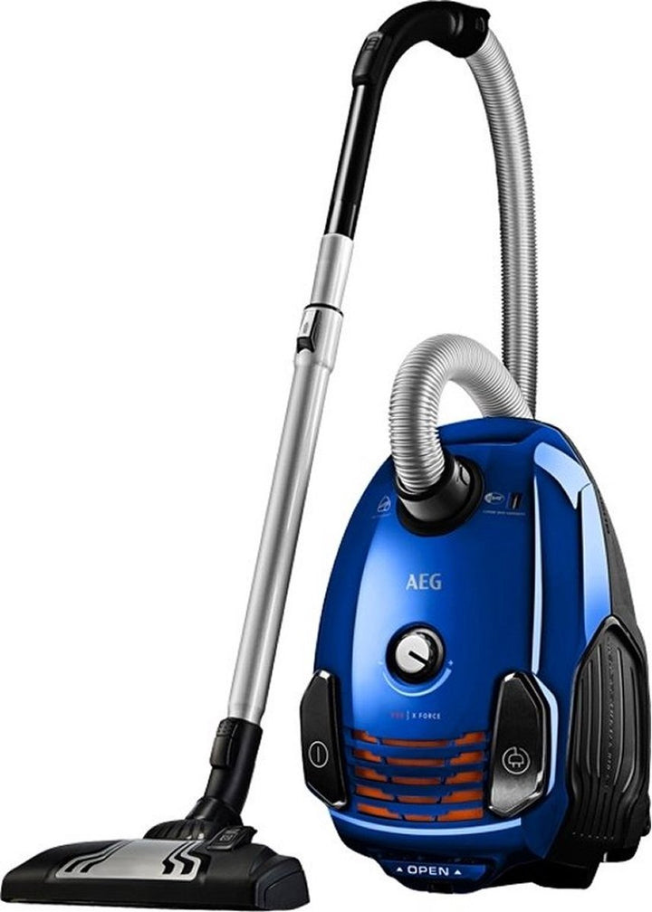 AEG VX6-2-IS-P X-Force - Stofzuiger met Zak - Hepa filter AEG - Blauw - A label