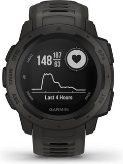 Garmin Instinct Smartwatch – Robuste Sportuhr mit GPS-Tracker – Wasserdicht bis 100 Meter – Graphit 