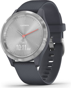 Garmin Vivomove 3S Hybrid Smartwatch - Echte wijzers - Verborgen touchscreen - Connected GPS - Silver/Blue